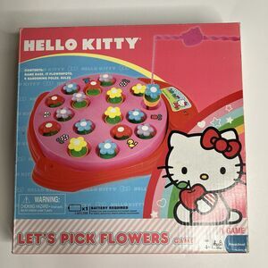 Hello Kitty Let’s Pick Flowers Game Let’s Go Fishing Game Sanrio 2012 Working